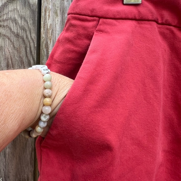 TALBOTS Orange Coral Khaki Pants Women’s 2 Petite NWT NEW - Picture 3 of 11